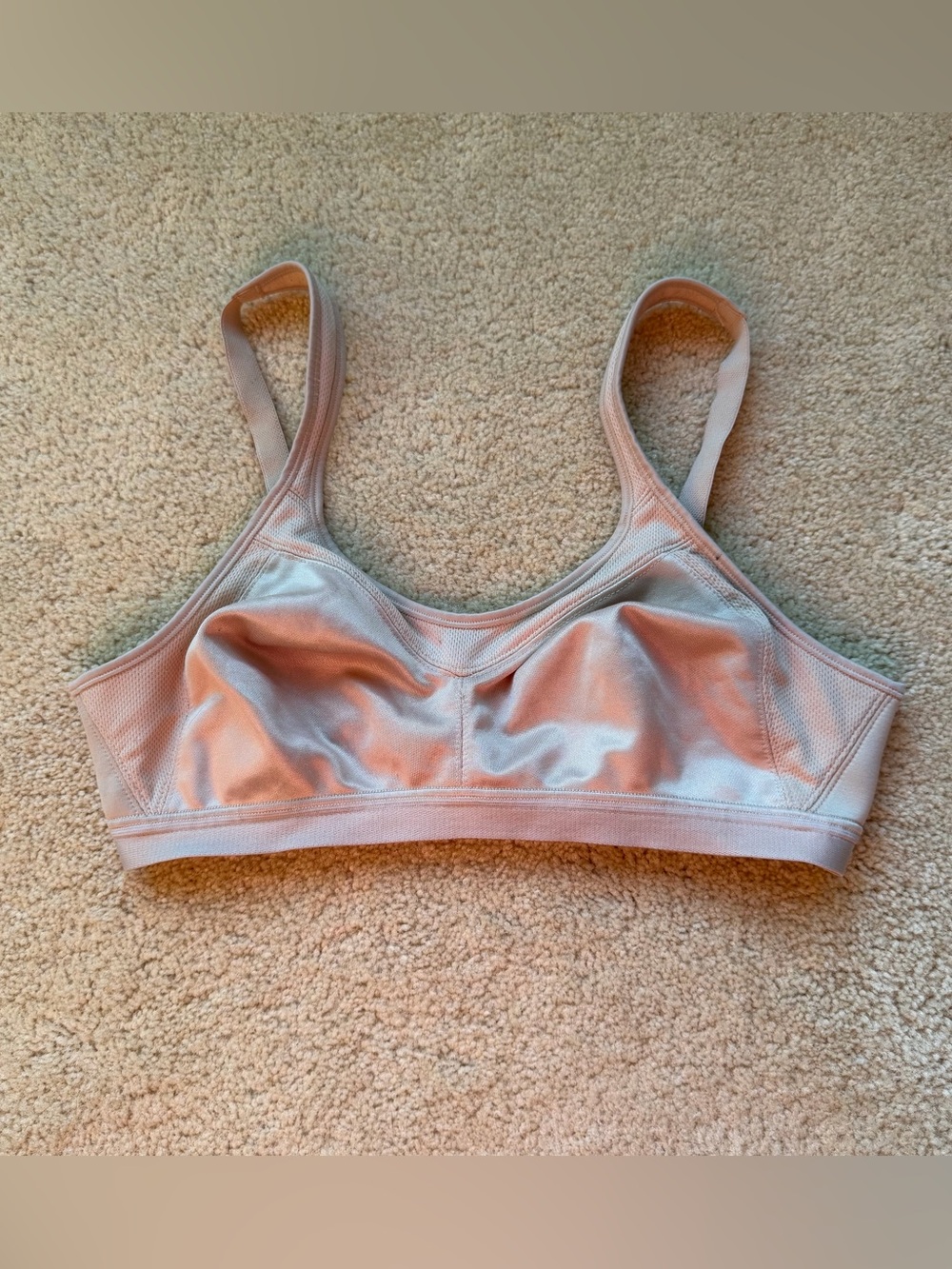 Patted Beige Wireless Full Figure Bra - Size 36C - VGUC - #4159